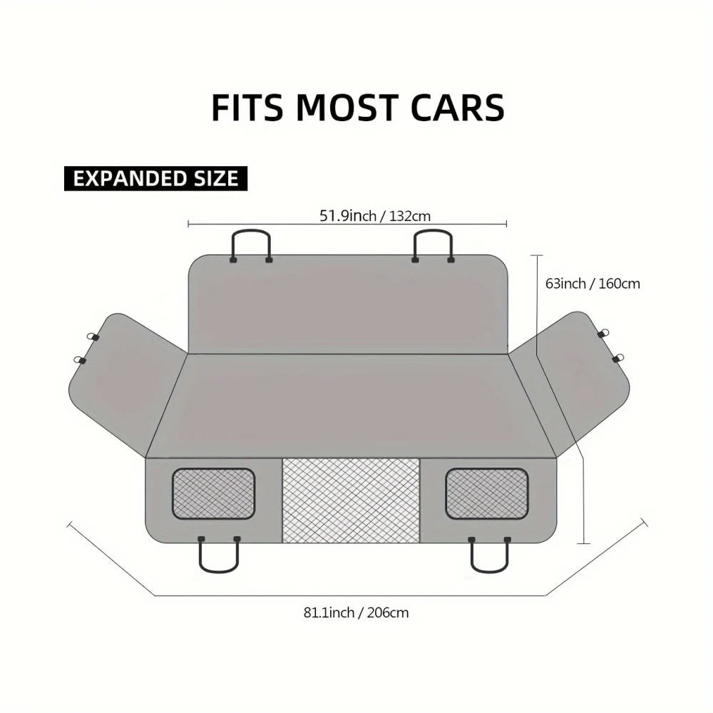Waterproof Portable Back Seat Pet Cover