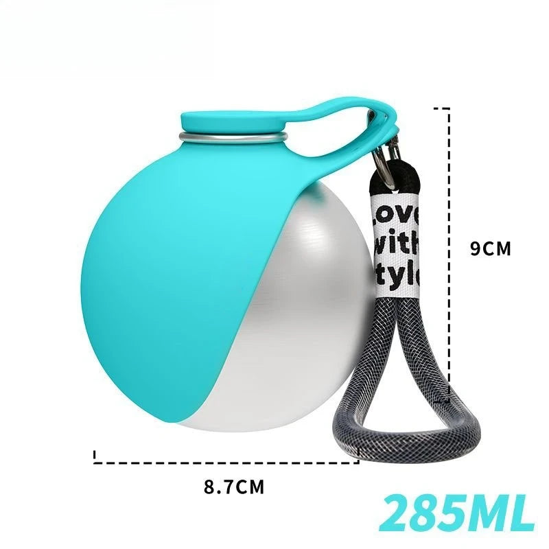 Portable Dog Water Bottle with Bowl