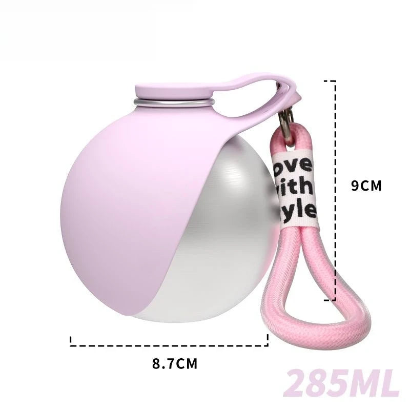 Portable Dog Water Bottle with Bowl