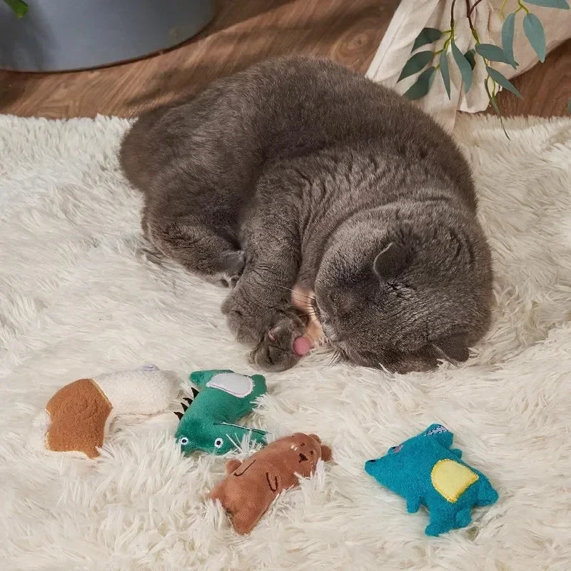 Interactive Catnip Plush Toy for Cats
