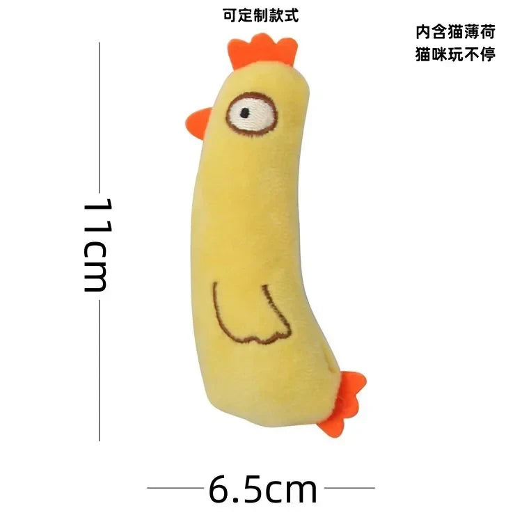 Interactive Catnip Plush Toy for Cats