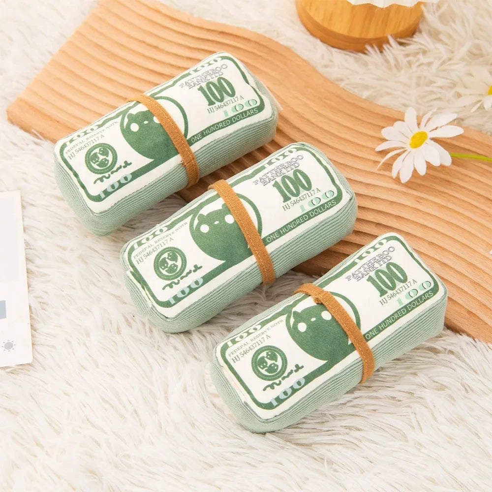 Cash Stack Squeaky Puppy Toy