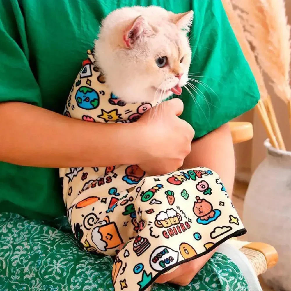 Scratch-Resistant Cat Grooming Bag – Safe &amp; Stress-Free Care