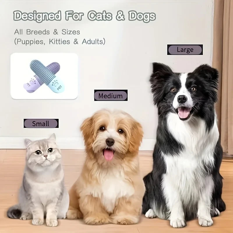 Silicone Finger Toothbrush for Dogs &amp; Cats