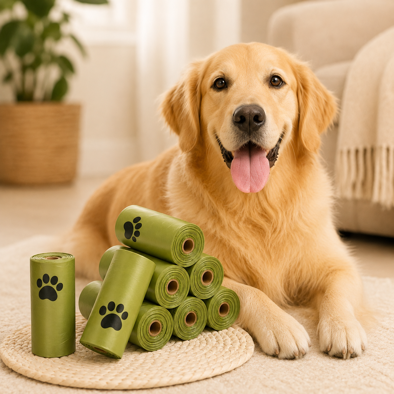 PawGuard leak-proof dog poop bags – 10 rolls, 150 bags total