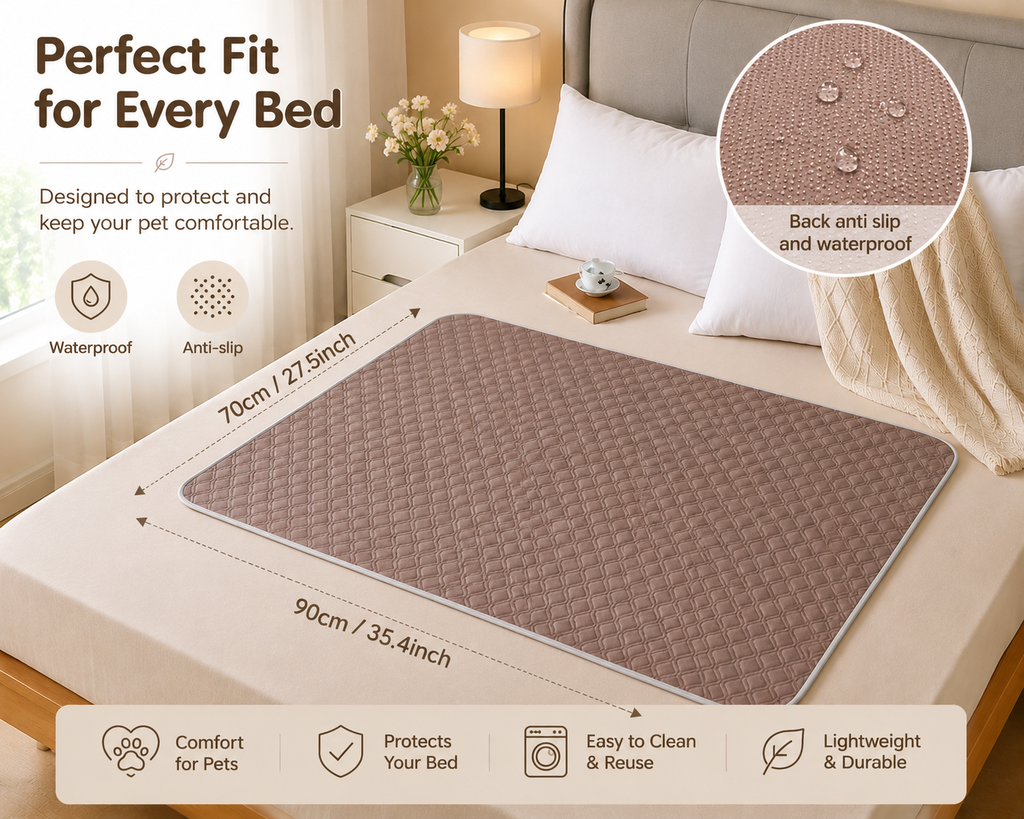 DryNest Washable Pet Pad – Waterproof & Reusable Protection
